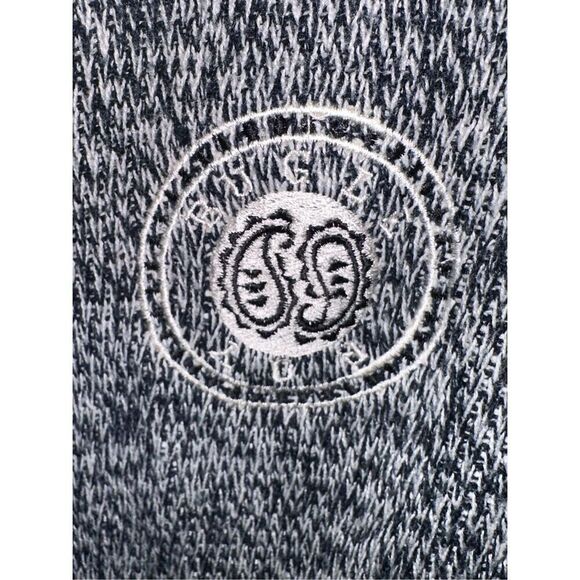 NICE VINTAGE 80s Bugle Boy University Gray Black Cardigan Sweater Mens SIZE Larg - Picture 7 of 10